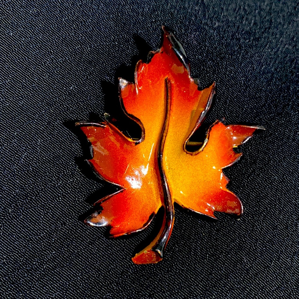 Falling leaves! Lovely multi tone leaf pin - perfect for gifting